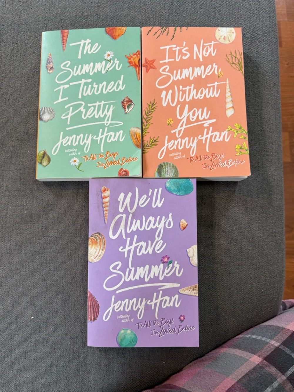 Jenny Han Summer Paperback Set - Green, Coral, Purple Covers